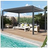 HORI Pavillon 3x3m Wasserdicht, Stabil & Winterfest UV-Schutz, Gartenpavillon mit...