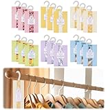 18 Stück Kleiderschrank Aromatherapie Kleiderbügel, Duftsäckchen...