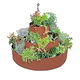 UNUS Garden Kräuterschnecke Kräuterbeet Kräuterturm mit DREI Ringen Ø 40 cm, 80 cm,...