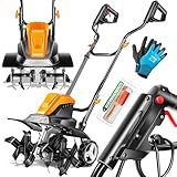 MASKO® Motorhacke elektrisch | Gartenfräse 1500 Watt 40cm Breite 20cm Tiefe |...