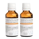 Propolis Tinktur 10% – Alkoholischer Extrakt (Ethanol), 25ml x2 (50ml) – Natürliches...
