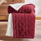 BEDSURE Kuscheldecke Decke Sofa Strickdecke - Wohndecken kuscheldecken 150x200, Sofadecke...
