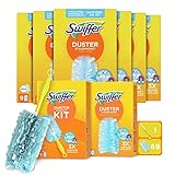 Swiffer Haushalt Set mit Staubmagnet Starterset (1 Griff + 15 Tücher) und...