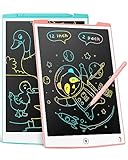 [2 Pack] LCD Schreibtafel 12 Zoll, Genialba Buntes LCD Schreibtablett, LCD...