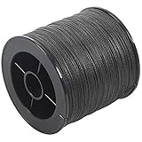 GRARRO 500M 50Lb 4 Stränge Multifilament Pe Braid Angelschnur (Schwarz)