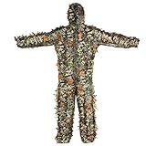 TarnanzüGe，Jagdanzug Zweiteiler 3D Jagd Camouflage Suit Jacke Und Hose Airsoft Woodland...