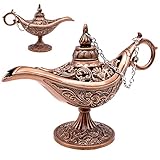 INHEMING Genie Lampe Aladdin ,Mini Aladdin Wunderlampe,Magische Lampe, Metall Geschnitzte...