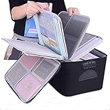 Große Kapazität Dokument Aufbewahrungstasche Box Wasserdichte Dokument Tasche Organizer...