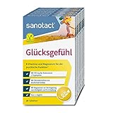 sanotact Glücksgefühl Tabletten • Natürlicher Stimmungsaufheller hochdosiert • 6x20...