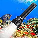 Wurkkos Tauchlampe bis 150 Meter Tiefe,5000 Lumen Tauchen Taschenlampe...