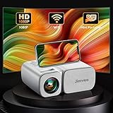 Beamer,Jimveo WiFi Mini Beamer 8500 Lumen 1080p Full HD Beamer 250''Display Mini...