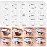 32 Blätter 256Paare Eyeliner ,Lidschatten Schablone Set, modacraft 8 Stile...