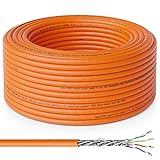 deleyCON 20m CAT.7 Verlegekabel Kupfer Starr S/FTP PIMF Netzwerkkabel...