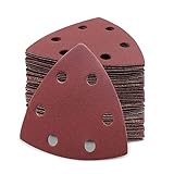 VIBRATITE 60 Stück Blatt Klett Schleifdreiecke für Deltaschleifer - 93 x 93 x 93 mm -...