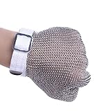 BCPPO Kettenhandschuh Schnittfeste Handschuhe Für Holzschnitzereien, Kettenhandschuhe Aus...