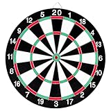 WinGluge Dartscheibe 40.5CM, Steeldart Darts Set Dartspiel, Einsteiger Steeldartscheibe...
