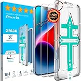 XeloTech Schutzglas für iPhone 14 - DisplaySchutz - Unsichtbar auf dem Handy [9H...