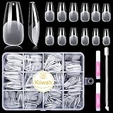 Kiiwah 240 Stück Künstliche Nägeltips Set, 10 Größen Soft Gel Halbmattierte...
