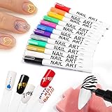 Nail Art 3D Lackstift Zeichnung Nagel Punkt Graffiti Dotting Pen Blume Stift Haken Linie...