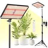 MICCYE Pflanzenlampe LED mit Ständer UV-IR Vollspektrum 286 LEDs Grow Lampe mit 4/8/12H...