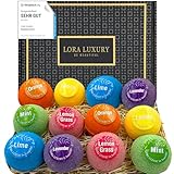 Badebomben Geschenk Set 12er Pack – 12 Sprudelbäder mit rein natürlichen ätherischen...