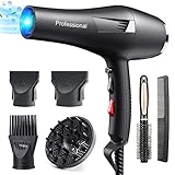 HappyGoo Ionen Föhn Fön Profi Haartrockner 2400W Hair Dryer Haarföhn 2022 mit...