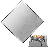 Feuerfeste Grillmatte – BBQ Feuerstellenmatte, & feuerbeständig | Wasserdichte...