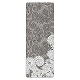 Hixingo Klappbare Yoga Matte, Yogamatte Rutschfest Mit Muster, Wildleder Gymnastikmatte...