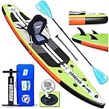 Stand up Paddling Board Aufblasbare SUP Board Set, inkl. Kajak Sitz, 330x76x15cm,...