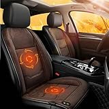 Sitzheizung Auto 12v Schwarz Beheizbarer Sitzbezug Auto 12v 2er Set Auto Rückenheizkissen...