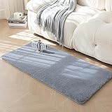 Evitany Teppich Weich Flauschiger Rutschfester Schlafzimmer Teppiche Hochflor Shaggy...