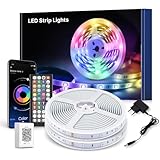 Macchiatto LED streifen 30m,Bluetooth RGB LED Strip mit Fernbedienung und...