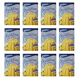 12er Pack Komet Pudding Vanille-Geschmack (12 x 40 g) Puddingpulver Puddingdessert Dessert...