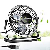 VGUARD USB Ventilator Mini Tischventilator 360° Drehung Neigbar Fan Super Leisem...