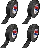 DQZSY 4 Stück isolierband schwarz,filzband selbstklebend gewebeklebeband,25mm×15m...