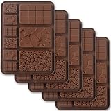 Cozihom Break Apart Silikon-Schokoladenformen, Schokoladenriegel-Form, hausgemachtes...
