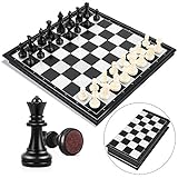 Peradix Schachspiel Magnetischem Einklappbar Schachbrett Schach für Kinder ab 6 Jahre...