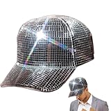 Generisch Disco-Kugel-Cowboy-Hut | Funkelnde Spiegelkugelhüte Für Trendige...