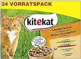 Kitekat Katzenfutter Landpicknick in Sauce, 24 Stück (24 x 100 g)