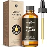 WoldoHealth Bio Arganöl kaltgepresst für Gesicht, Haut & Haare 100ml - ohne Zusätze mit...