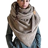 MoreChioce Damen Schal, Baumwolle Dreieckstuch Frauen Winterschal Herbstschal...