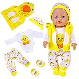 Puppenkleidung für Baby Puppen, Kleidung für 35-43 cm New Born Baby Puppen,...