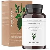 Kurkraft Brennnessel (180 vegane Kapseln) - 10:1 echter Brennnessel-Extrakt - 900mg...