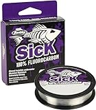 Berkley Sick Fluorocarbon-Vorfachmaterial – durchsichtige Fluoro-Carbon-Angelschnur,...