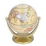 Mini Weltkarte Globus Englische Ausgabe Desktop Rotierende Erde Geographie Karte Globus...