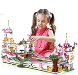 QLT Friends Prinzessinnen schloss mit Achterbahn Klemmbausteine Baustein,...