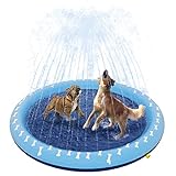 Peteast Hundepool für Große & Kleine Hunde,Sommer Outdoor Garten Hunde Wasserspielzeug,...