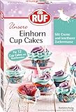 RUF Einhorn Cupcakes, Backmischung für 12 bunte Unicorn Cupcake mit bunter...