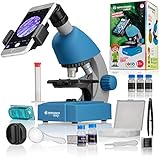 Bresser Junior Einsteiger Mikroskop 40-640x mit Durchlicht LED-Beleuchtung und mit 3...