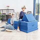 KIDOO® Praktisches 4-in-1-Kinderspielset Blau | Kletter- und Krabbel-Set |...